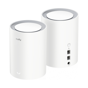 DOMOWY SYSTEM WI-FI MESH M3000(2-PACK) V2.0 Wi-Fi 6 2.4 GHz, 5 GHz, 574 Mb/s + 2402 Mb/s CUDY